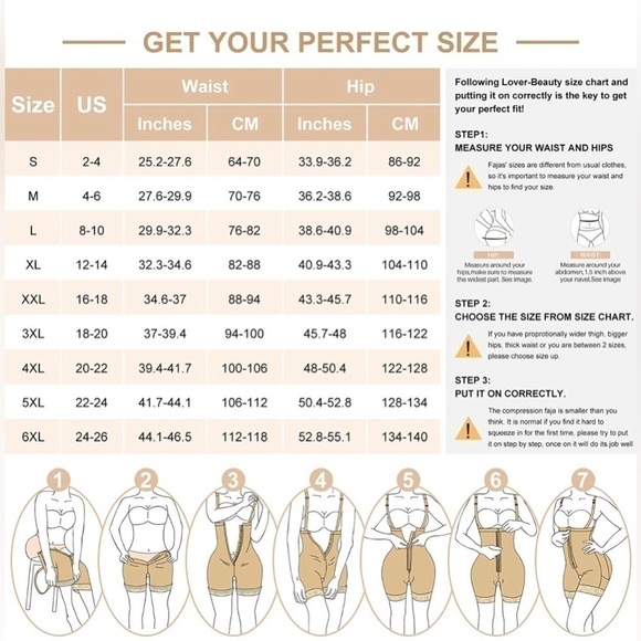 Seamless Beige Shapewear Bodysuit - Picture 5 of 7